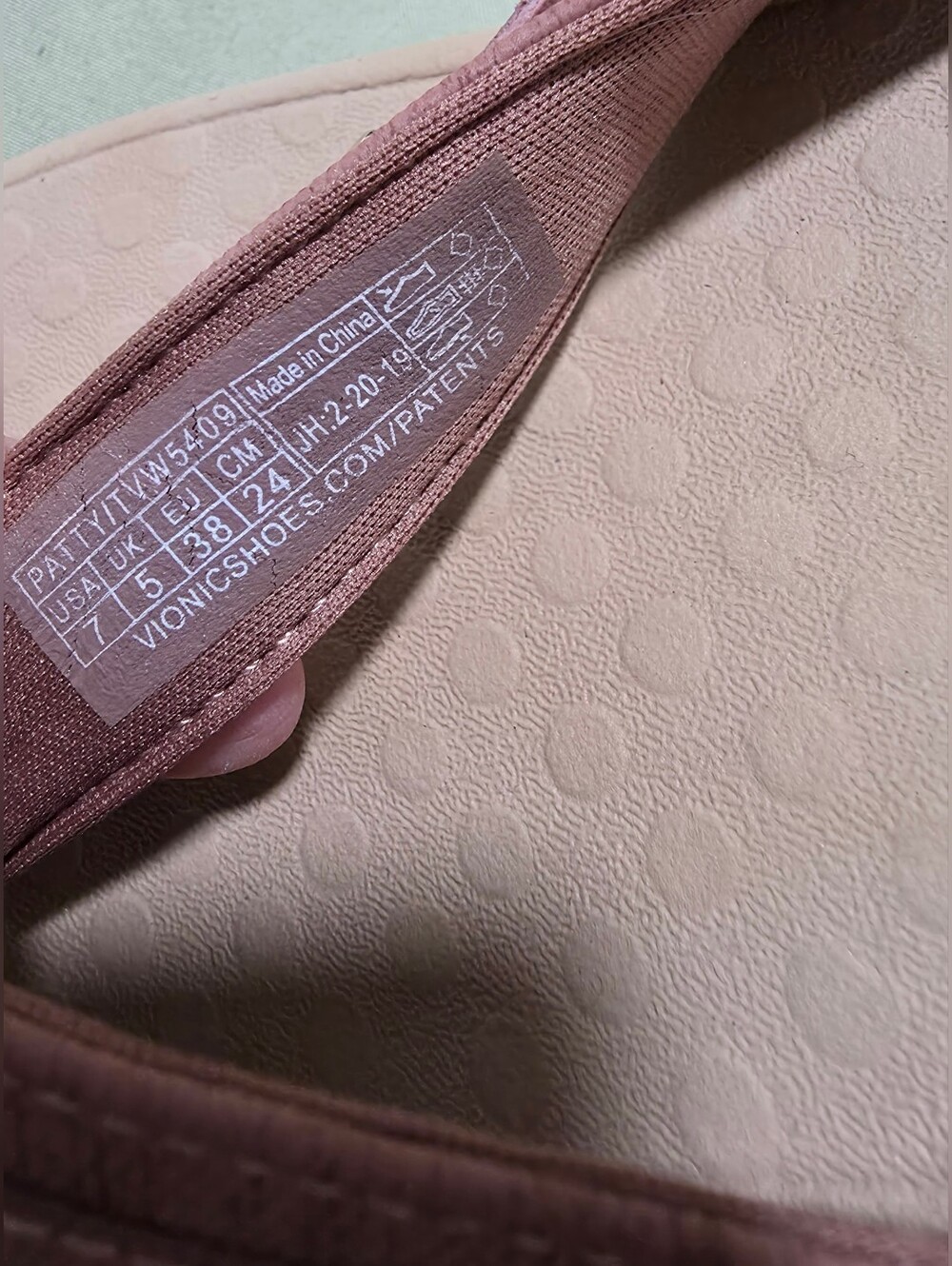 Vionic Tide Patty Orthotic Sandal With Buckle Detail, Macaroon, Size 7 - Picture 3 of 11